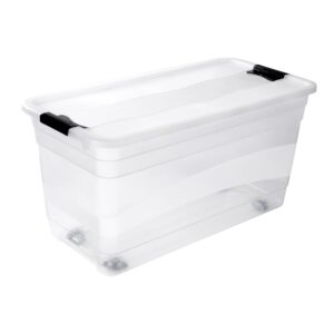 Emil 15 L keeeper Box Contenitore con Sistema di Rotazione/Impilaggio 38 x 28,5 x 20,5 cm Trasparente